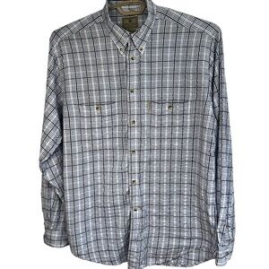 Beretta Italian Plaid Button Down Field Shirt XL Outdoor Hunting Fishing Sport